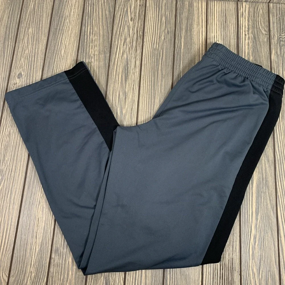 Adidas Mens Performance Athletic Sweat Pants Gray Black Pockets Sz Medium‎